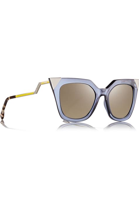 fendi crystal embellished cat eye acetate sunglasses|eyewear Fendi glasses frames.